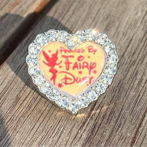 Heart-Shaped Fairy Sneaker Shoelace Rhinestone Charm